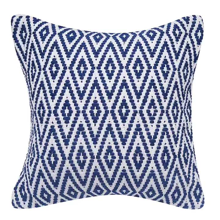 Best Navy Harlequin Indoor/Outdoor Pillow Outdoor Cushions & Pillows