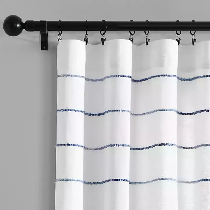 Best Navy Ombre Stripe Curtain Panel Set, 84 in. Curtains & Drapes