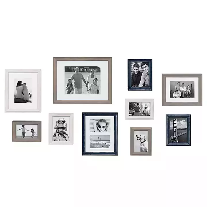 New Navy 10-pc. Gallery Wall Picture Frame Set Gallery Wall Frames