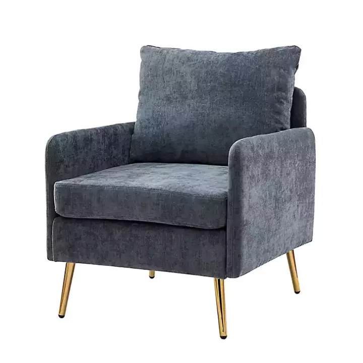 Shop Navy Penny Upholstered Accent Chair Accent Chairs