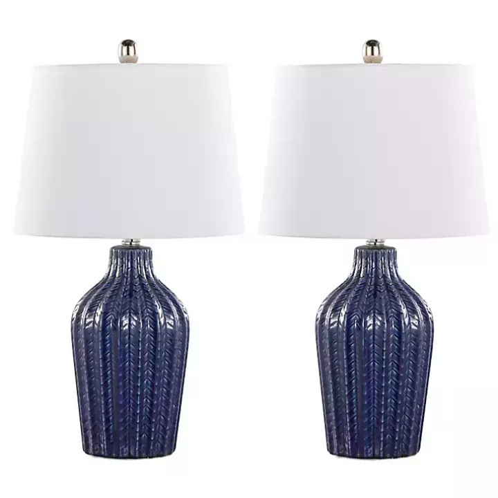 Store Navy Rockwell Table Lamps, Set of 2 Table Lamps