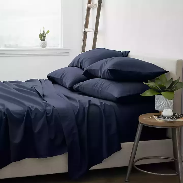 Shop Navy Ultra Soft 6-pc. Queen Sheet Set Bed Sheets