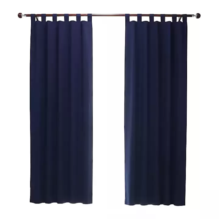 Fashion Navy Weathermate Blackout Curtain Panel, 95 in. Curtains & Drapes