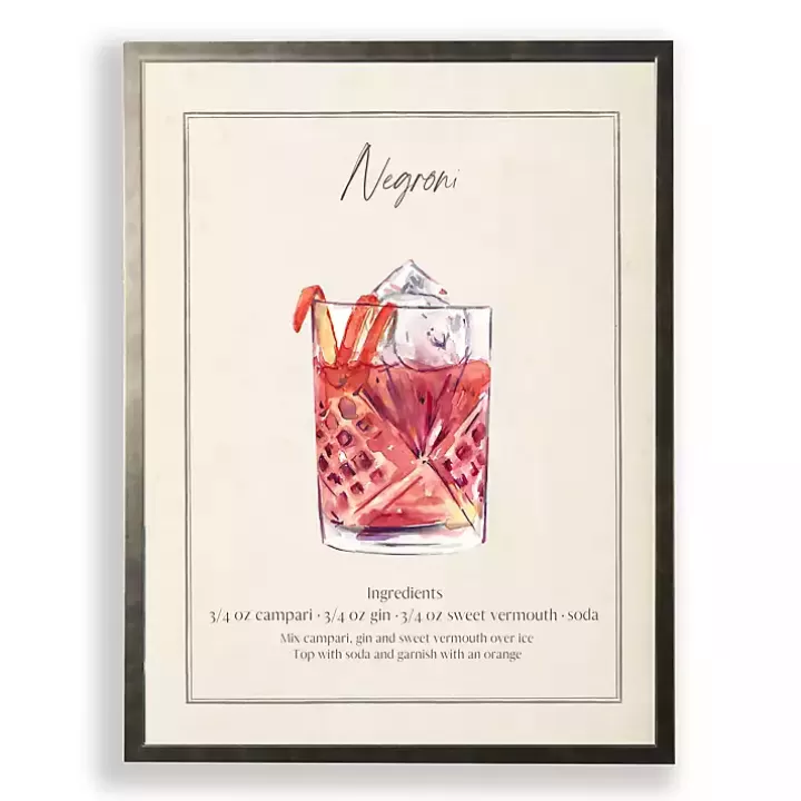 Fashion Negroni Framed Art Print Framed Art