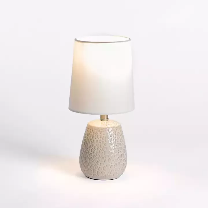 Shop Neutral Giraffe Pattern Mini Table Lamp Table Lamps