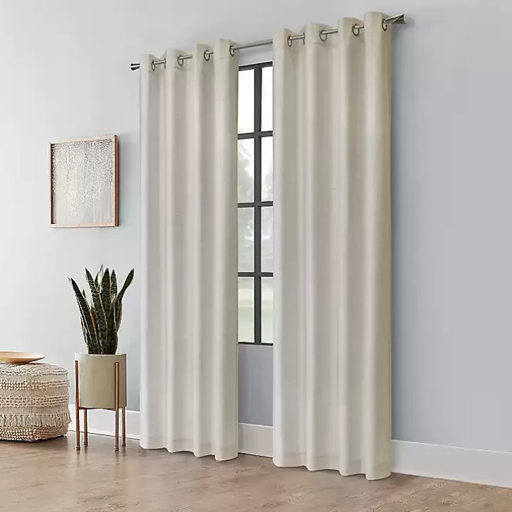Best Neutral Light Filtering Curtain Panel, 63 in. Curtains & Drapes
