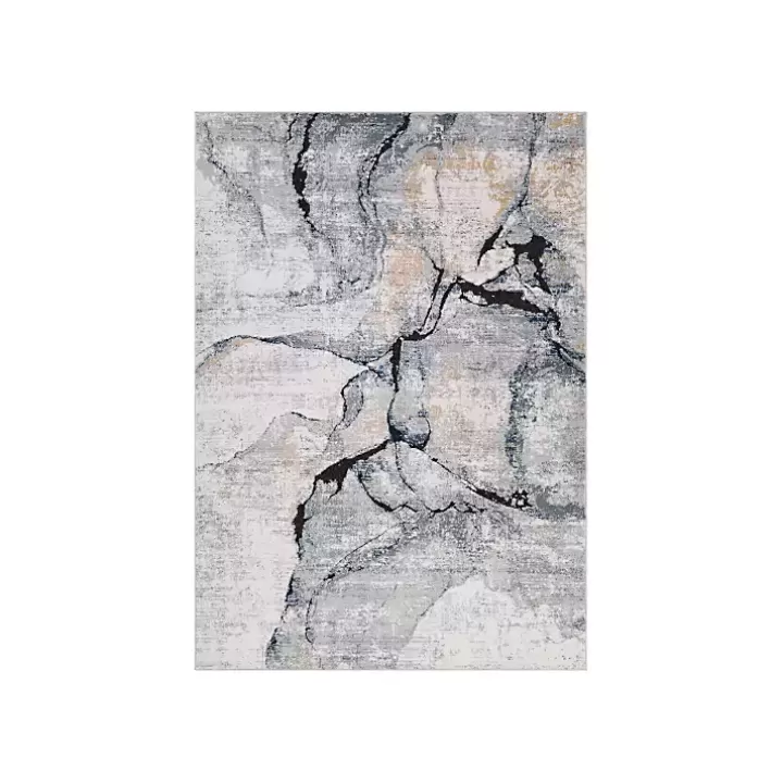 Cheap Neutral Marble Swirl Area Rug, 5x7 Area Rugs