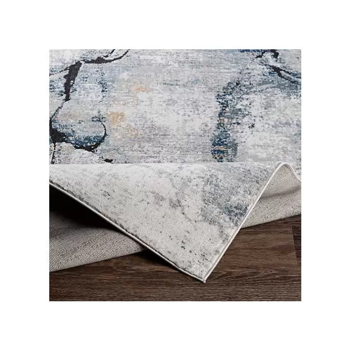 Cheap Neutral Marble Swirl Area Rug, 5x7 Area Rugs