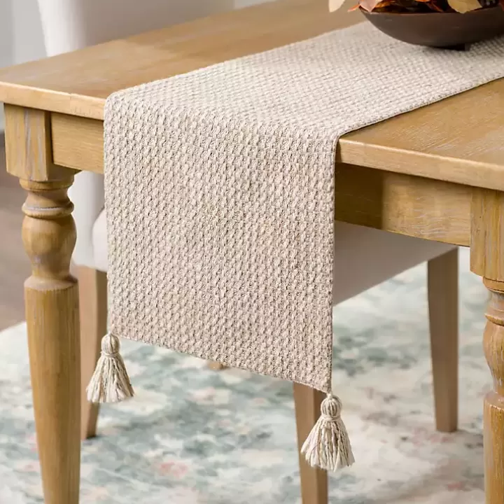 Best Neutral Mottled Table Runner Table Linens