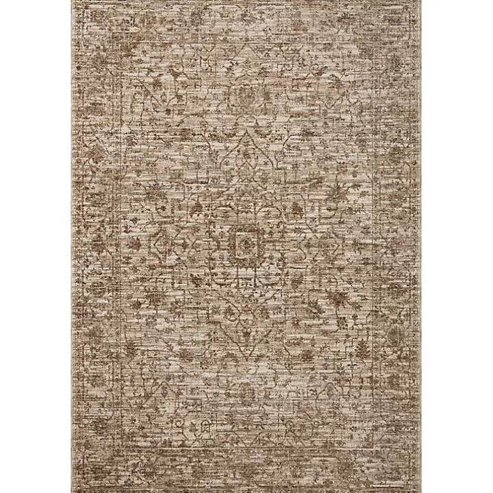 Cheap Neutral Sorrento Medallion Area Rug, 6x9 Area Rugs