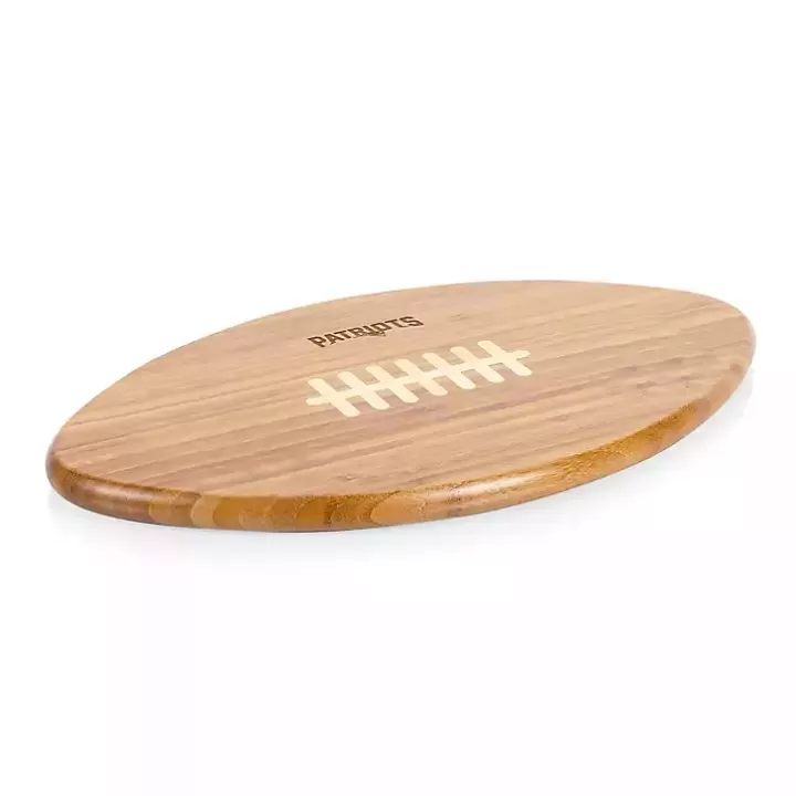 Outlet New England Patriots Bamboo Football Cutting Board Serving & Entertaining