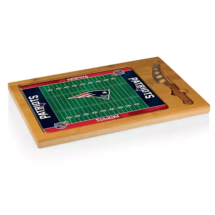 New New England Patriots Cutting Board & Knife Set Serving & Entertaining