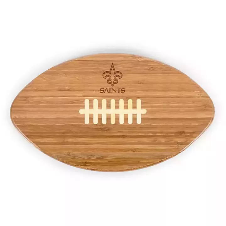 Outlet New Orleans Saints Bamboo Football Cutting Board Serving & Entertaining