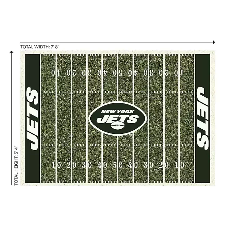 Sale New York Jets Home Field Area Rug, 6x8 Area Rugs