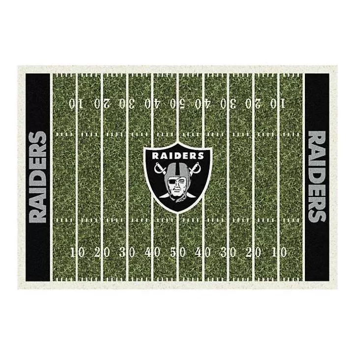 Clearance NFL Las Vegas Raiders Home Field Area Rug, 6x8 Area Rugs