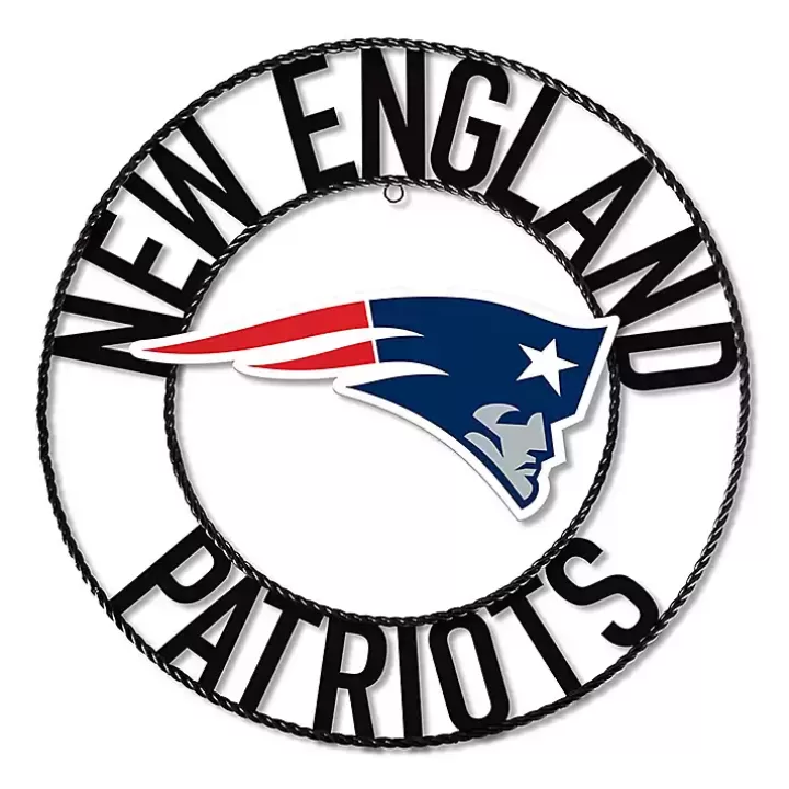 Store NFL New England Patriots Wrought Iron Wall Plaque Wall Plaques