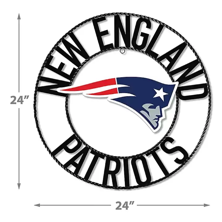 Store NFL New England Patriots Wrought Iron Wall Plaque Wall Plaques