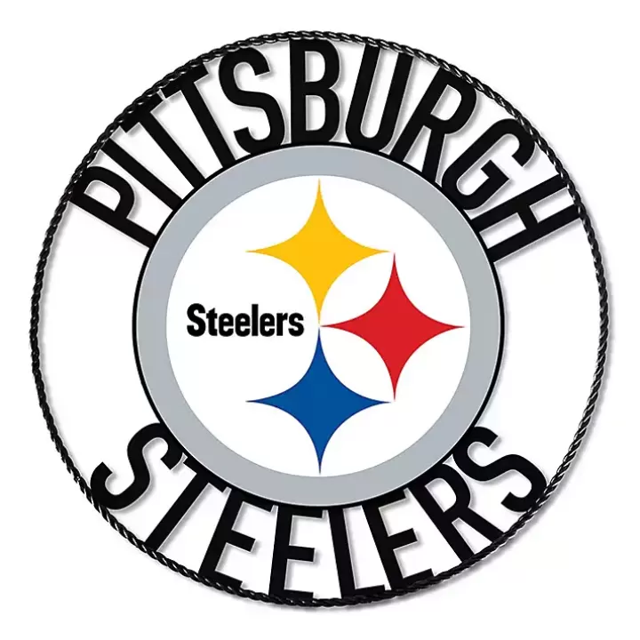 Clearance NFL Pittsburgh Steelers Wrought Iron Wall Plaque Wall Plaques