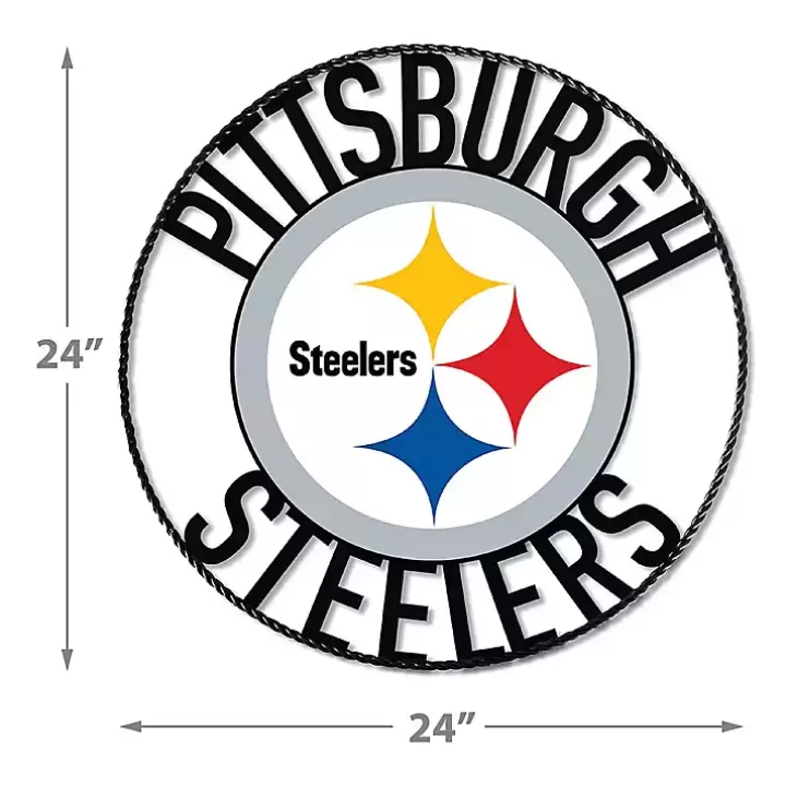 Clearance NFL Pittsburgh Steelers Wrought Iron Wall Plaque Wall Plaques