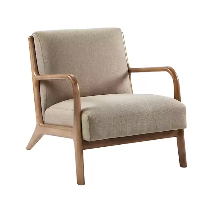 Discount Nolan Sand Mid-Century Accent Chair Accent Chairs