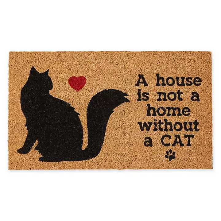 Discount Not Home Without a Cat Coir Doormat Doormats