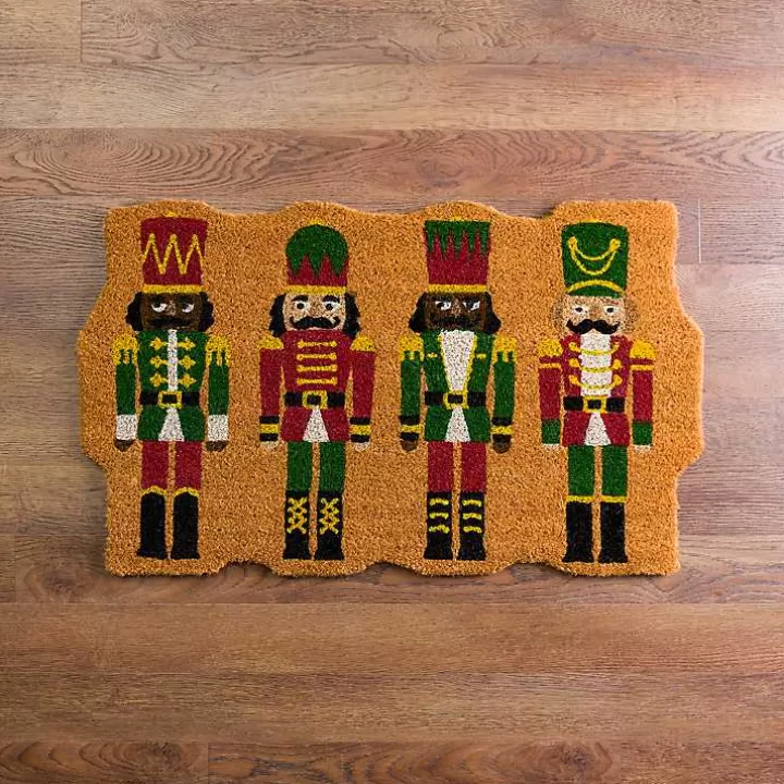 Hot Nutcracker Shaped Christmas Doormat Doormats
