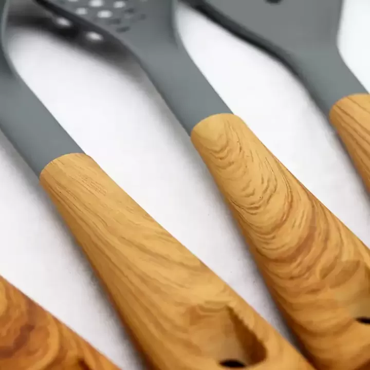 Fashion Nylon Wood Inspired 5-pc. Kitchen Tool Set Serving & Entertaining