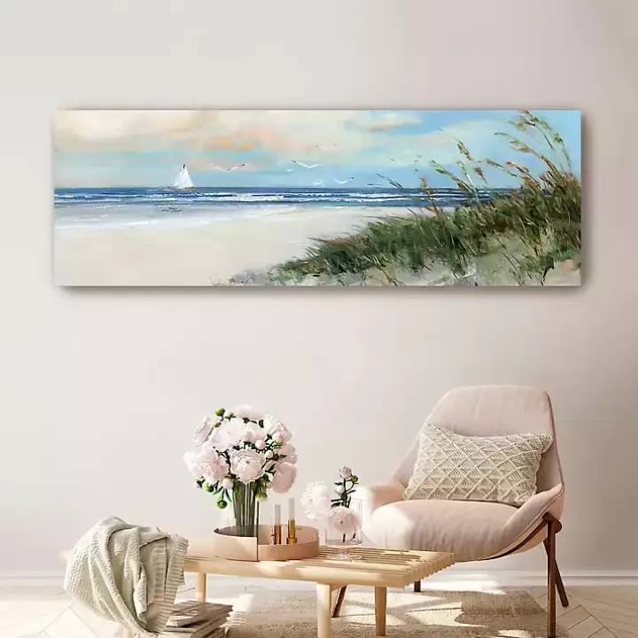 Discount Oak Island Sunrise Canvas Art Print, 60x20 in. Canvas Art