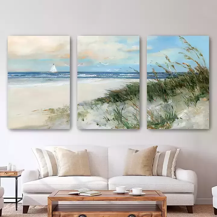 Clearance Oak Island Sunrise Canvas Art Prints, 32x48 Canvas Art