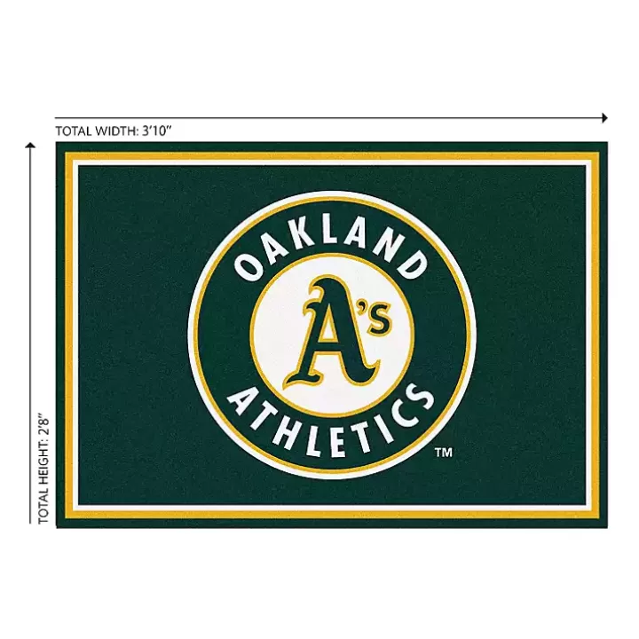 Best Sale Oakland Athletics Spirit Rug, 3x4 Area Rugs