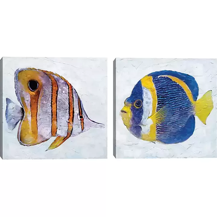 Store Ocean Fish Canvas Art Prints, Set of 2 Canvas Art