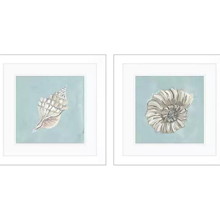 Shop Ocean Seashells I Framed Art Prints, Set of 2 Framed Art