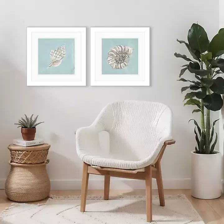 Shop Ocean Seashells I Framed Art Prints, Set of 2 Framed Art