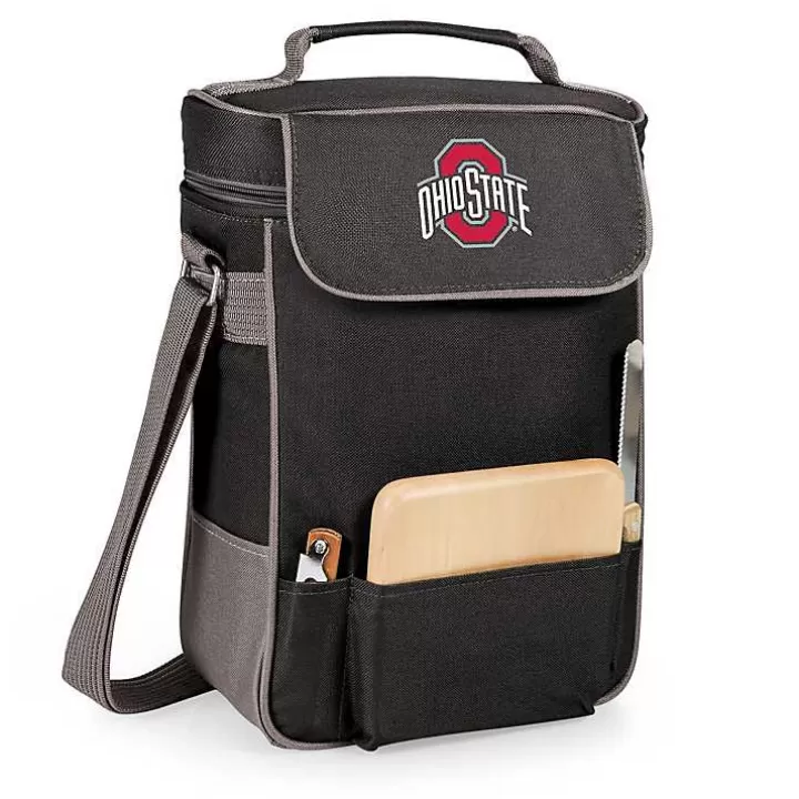 Sale Ohio State Buckeyes Wine & Cheese Tote Barware