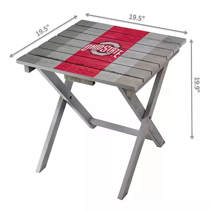 Shop Ohio State University Folding Outdoor Table Outdoor Tables