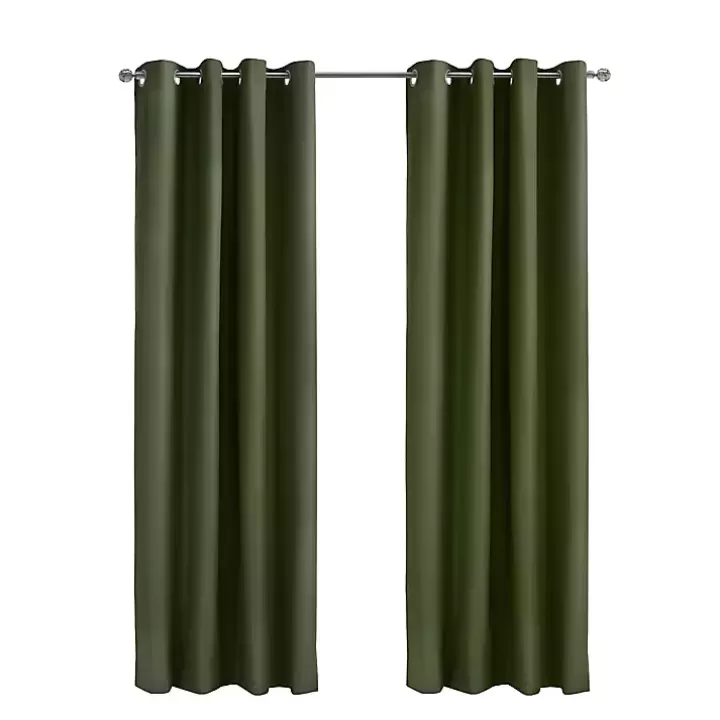 Fashion Olive Alpine Blackout Curtain Panel, 84 in. Curtains & Drapes