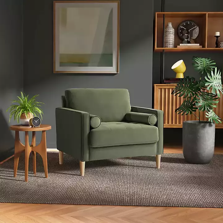 Fashion Olive Chelsea Accent Chair Accent Chairs