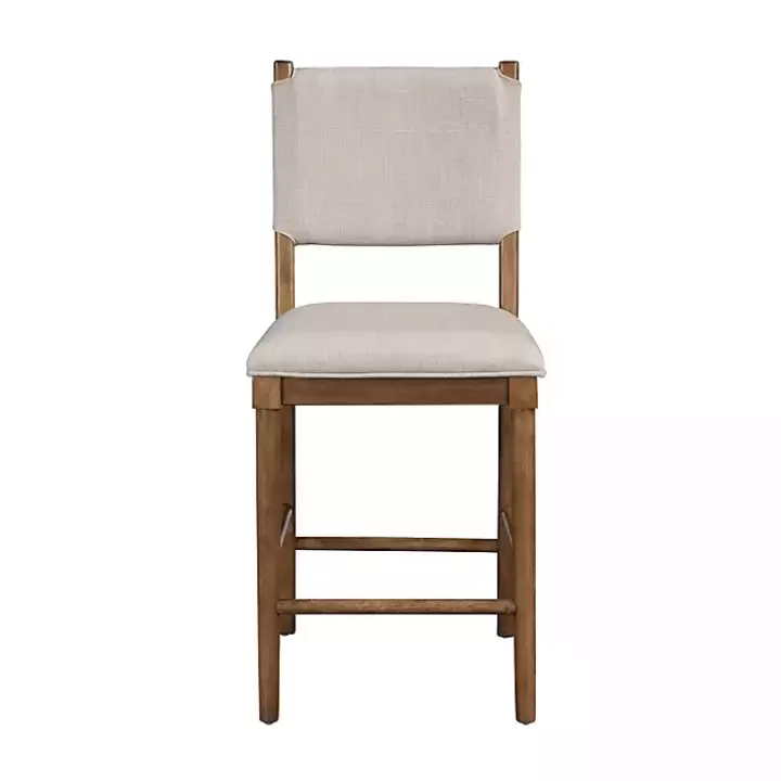 Hot Oslo Cream Upholstered Counter Stools, Set of 2 Bar Stools & Counter Height Stools