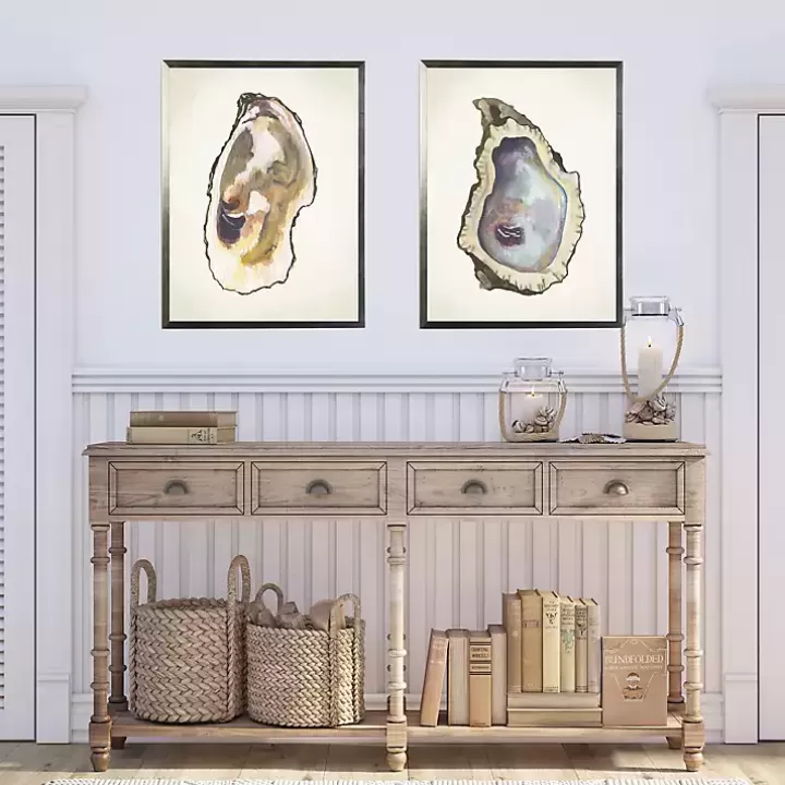 Outlet Oyster Shells Framed Art Prints, Set of 2 Framed Art