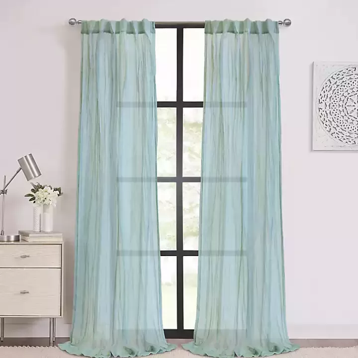 Outlet Pale Thyme Paloma Curtain Panel, 63 in. Curtains & Drapes