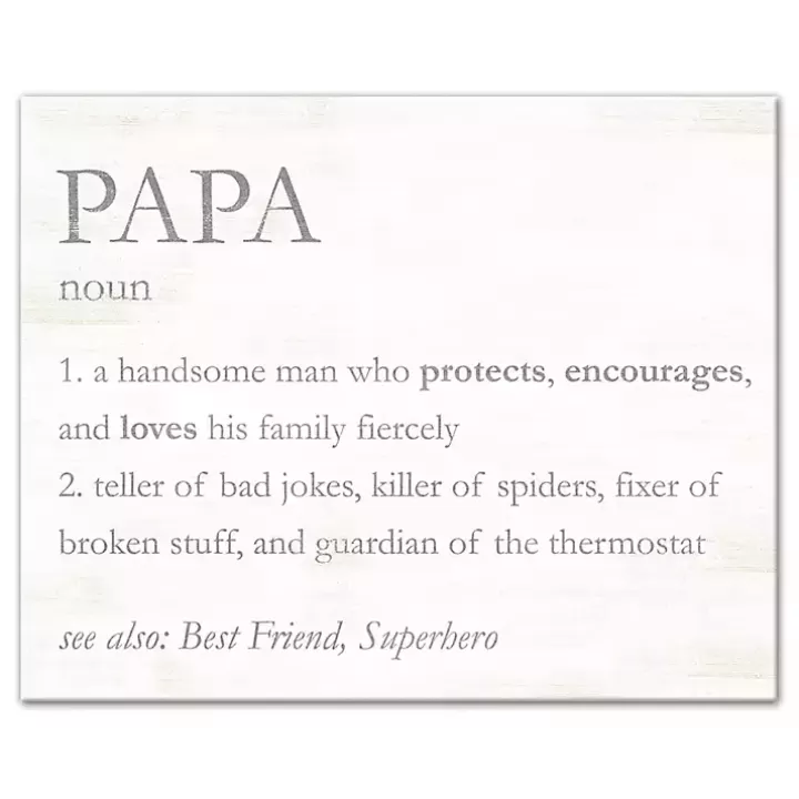 Outlet Papa Definition Wall Plaque Wall Quotes & Signs