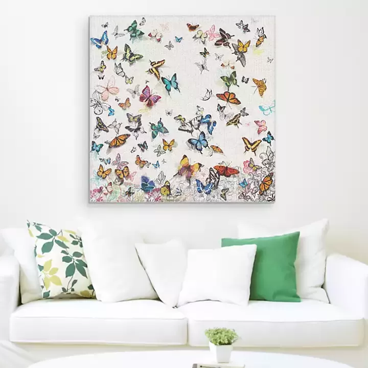 Sale Papillon Canvas Art Print Canvas Art