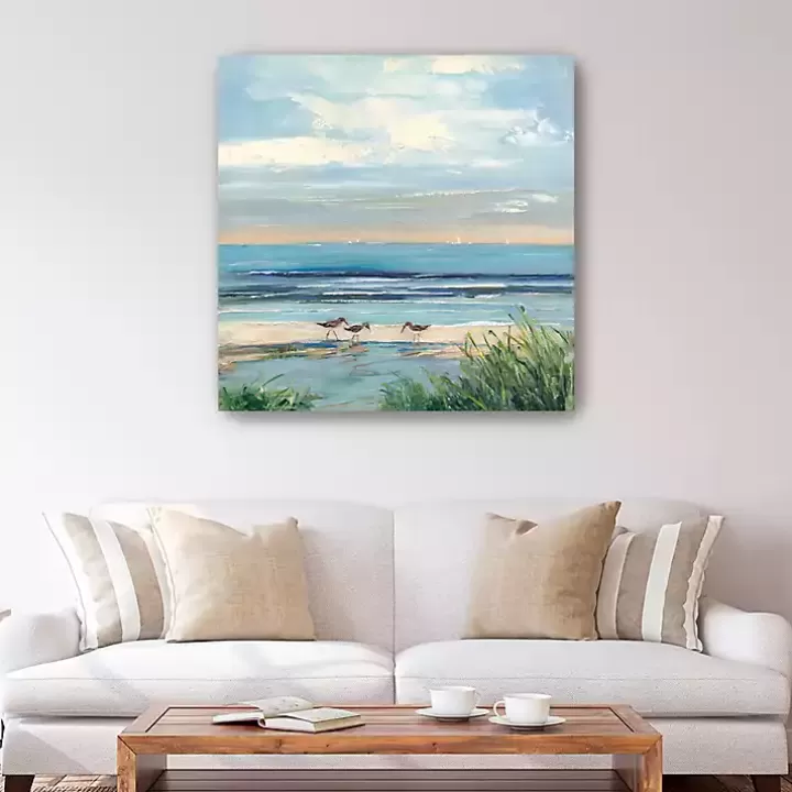 Sale Paradise Beach Canvas Art Print, 40x40 in. Canvas Art