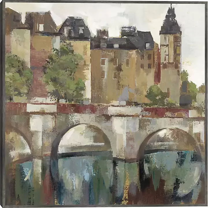 Hot Paris Late Summer Framed Canvas Art Print Canvas Art