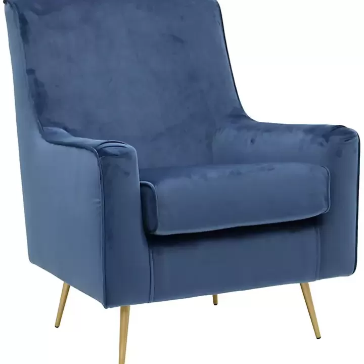 Fashion Parisian Velvet Lana Accent Chair Accent Chairs