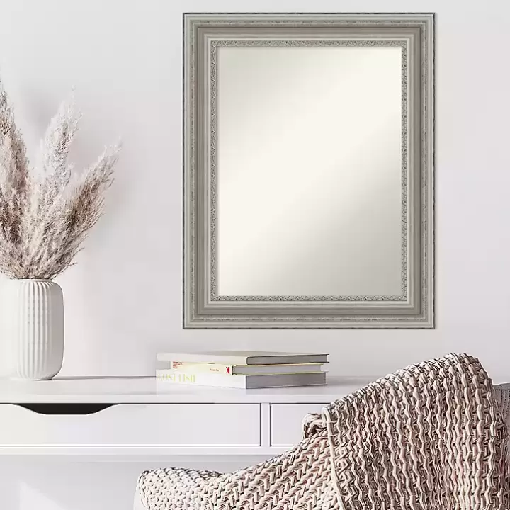 Outlet Parlor Silver Framed Wall Mirror Decorative Mirrors