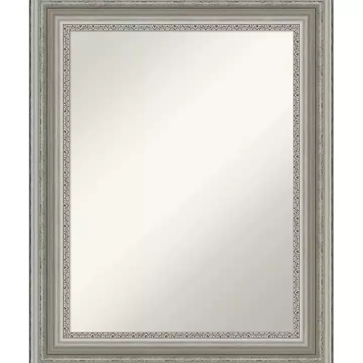 Outlet Parlor Silver Framed Wall Mirror Decorative Mirrors