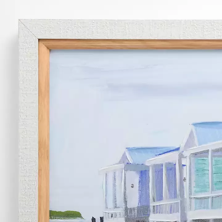 Shop Pastel Beach Houses Framed Art Print Framed Art