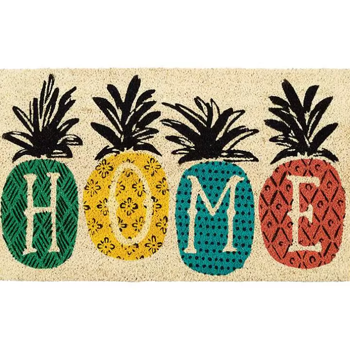 Outlet Patterned Pineapples Home Coir Doormat Doormats