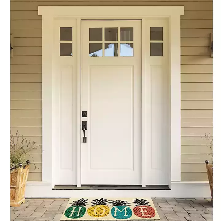 Outlet Patterned Pineapples Home Coir Doormat Doormats